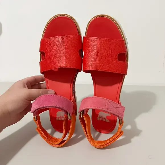 Sorel Women's Sandals - Red, Pink, and Orange - Picture 7 of 9